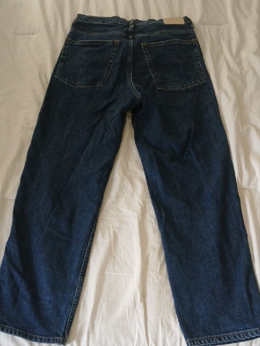 Everlane Organic Cotton Dark Blue High-Rise Jeans - Picture 5 of 9
